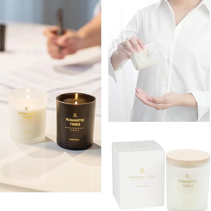 2 Pack Luxury Scented Candle,Soy Wax Candles for Home Fragrance 12.7 oz,96 Hours Long Lasting, Eco-Friendly, Birthday, Valentine, Anniversary,Aromatherapy Candles Gift for Women,Relaxing Home Decor