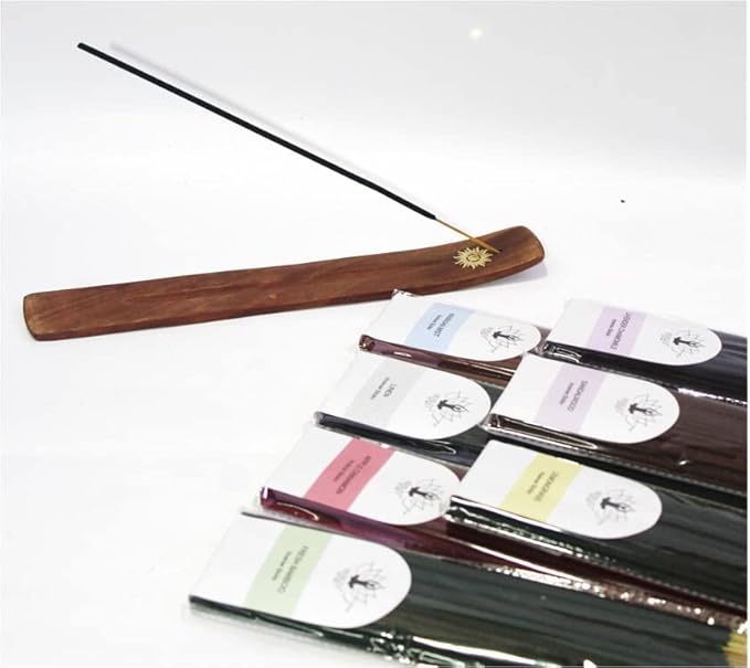 Hosley 360 Pack Assorted Incense Sticks Bamboo, Apple Cinnamon, Sandalwood, Lavender, and More Fragrance. Idea for Home, Wedding, Spa, Meditation & Aromatherapy