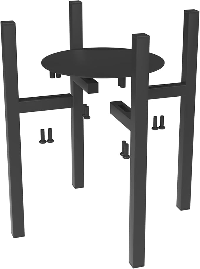 1 Pack Adjustable Plant Stands Indoor outdoor - Heavy Duty Metal plant holder Rust-Resistant, 6 to 11.8 Inch Adjustable Mid-Century flower stand, Fits Many Size Pots, Holds over 150 lbs,Black