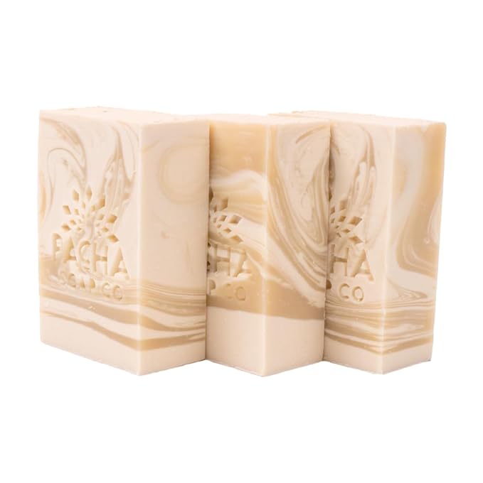 Pacha Coconut Lemon Bar Soap 3 Pack | Premium, Handcrafted, Hydrating | Natural Face Wash, Hand Cleanser, Body Wash | Soothing Essential Oils, 4 oz