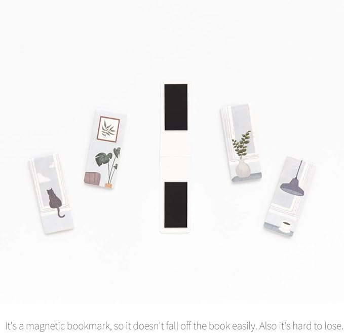 Monolike Magnetic Bookmarks Cosy Days, Set of 5