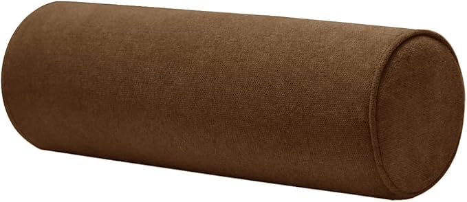 Cylinder Round Memory Foam Support Pillows 17.8X6 Cervical Neck Roll Pillow with Pillowcase Soft, Comfortable and Breathable for Sleeping, Chair, Car, Sofa,Travel Coffee