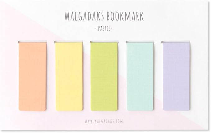 Monolike Magnetic Bookmarks Pastel, Set of 5