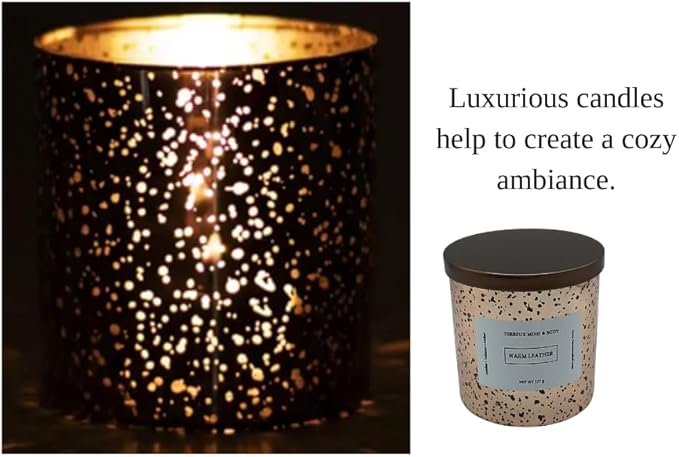 Patchouli Sandalwood Non-Toxic Candle - Long Lasting Aromatherapy Candle for Relaxation and Meditation - Earthy Fragrance - Patchouli-Essential Oil and Soy Wax, Healthy Candles