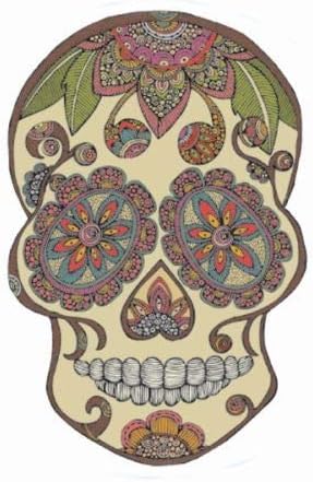 Lang Artisan Sugar Skull Café Mug , 17 oz, Multi