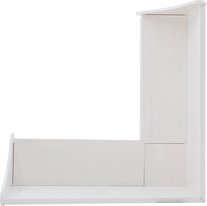Linon Harris White Corner Breakfast Nook - Nook Only, Table is NOT included! 20.88D x 61.88W x 36.63H in