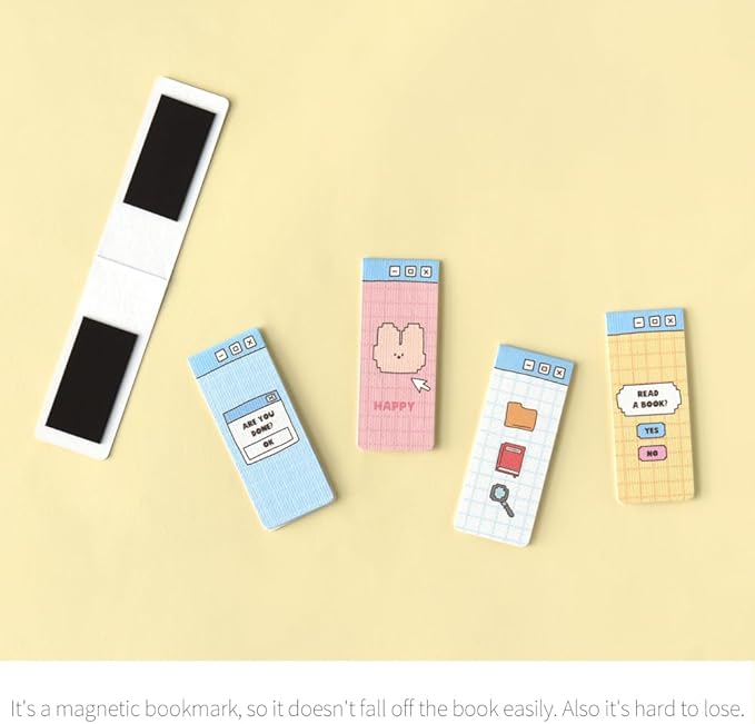 Monolike Magnetic Bookmarks Happy and Lucky Littles Series.1, Set of 5