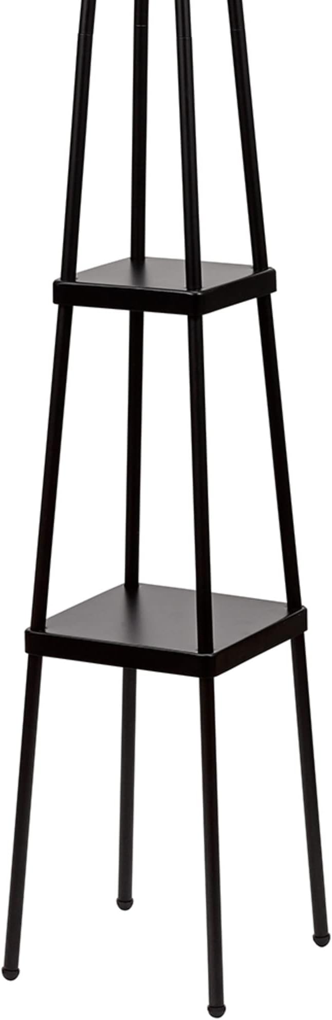 Catalina Lighting 19305-000 Modern Etagere Floor Lamp with Shelves, Standing Lamp, Living Room Light with Shelving, LED Bulb NOT Included, 58", Black