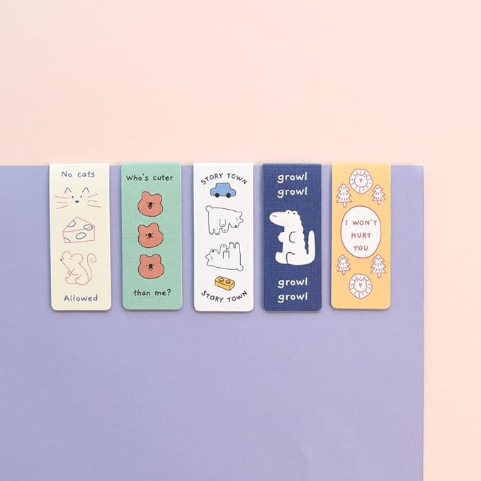 Monolike Magnetic Bookmarks Story Town Ver.2, Set of 5