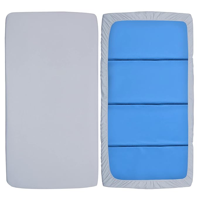 Nap Mat Cover 19" x 45" x 4" Fit for ECR4Kids Everyday Folding Rest Mat, Super Soft & Breathable Microfiber Baby Nap Mat Sheet for Preschool or Day Care, Boys and Girls, Gray