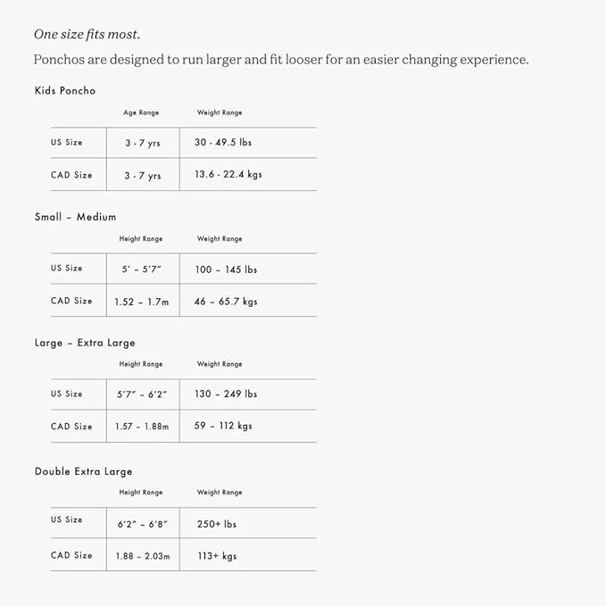 Slowtide Joaquin Changing Beach Poncho | Ultra Soft & Absorbent | Internal Access Dual Pockets