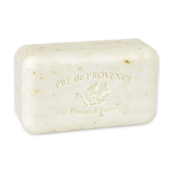 Pre de Provence Artisanal Soap Bar, Natural French Skincare, Enriched with Organic Shea Butter, Quad Milled for Rich, Smooth & Moisturizing Lather, White Gardenia, 5.3 Ounce
