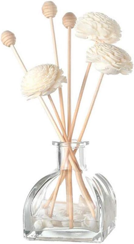 1PCS 100ml/3.4oz Empty Refillable Clear Glass Fragrance Jar Pot for DIY Replacement Reed Diffuser Sticks Sets Essential Oils DIY Diffuser Craft Projects Wedding Party