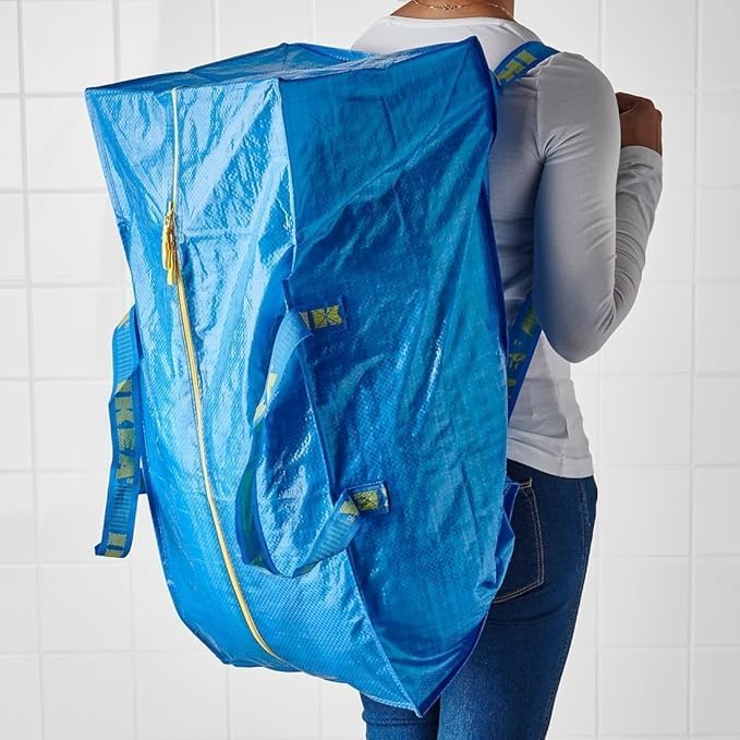 IKEA 901.491.48 Frakta Storage Bag, Blue, 4 Pack