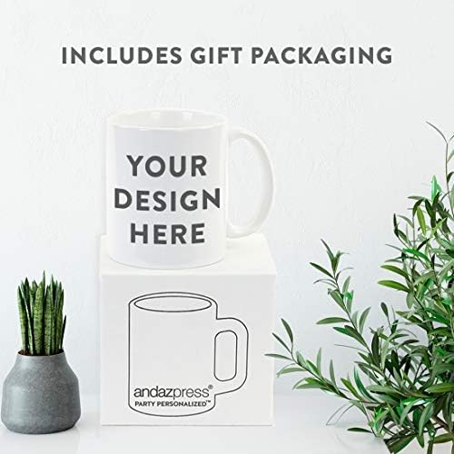 Andaz Press 11oz. Coffee Mug Gag Gift, Photographer Because Badass Isn't an Official Title, Floral Graphic, 1-Pack