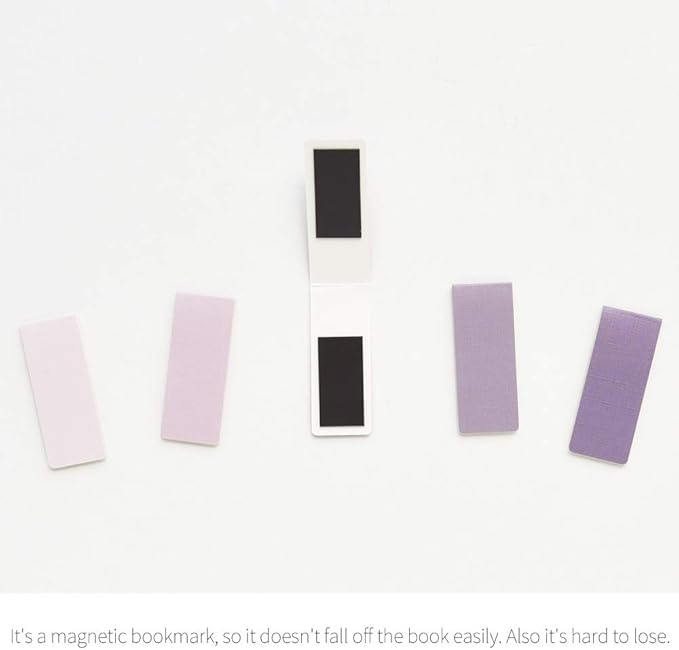 Monolike Magnetic Bookmarks Lavender, Set of 5