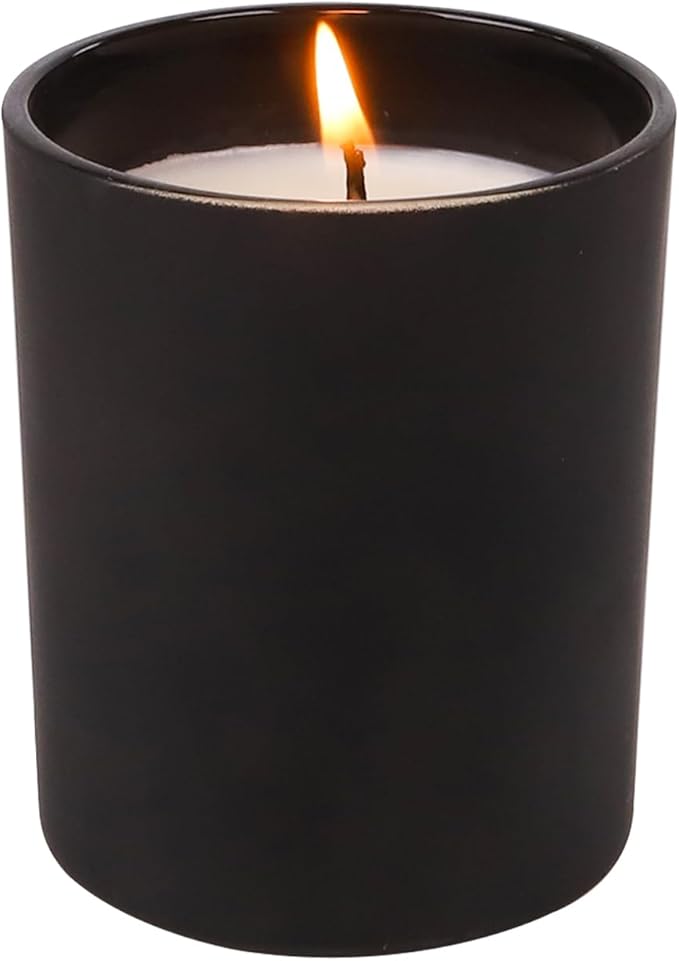Scented Candles Natural Soy Candle for Home Large Glass Jar Candles 8oz Single Wick Candle Over 50 Hours of Burn Time for Creating Relaxing Ambience & Holiday Gifting(Amber)