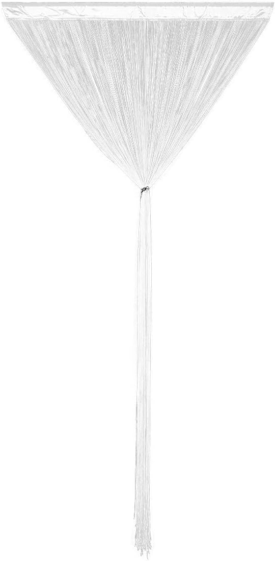 Doorway String Curtain Door Curtains,Boho Hippie Hanging Patio Tassels Screen Room Decor Bedroom Wall Window Closet Kitchen Living Room Fringe Divider Panel Laundry Room(39×79in/100×200cm,White)