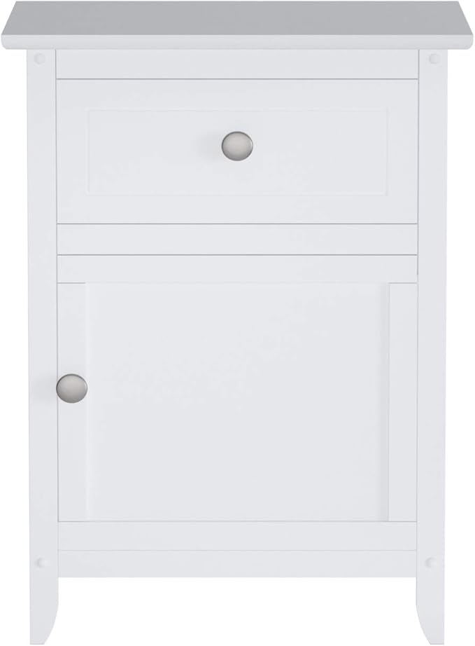 Winsome Eugene Accent Table, 18.90"W x 14.96"D x 25"H, White