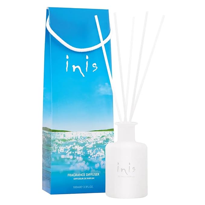 Inis The Energy of The Sea Fragrance Diffuser Set - Diffuser for Home - Reed Diffuser - Reed Diffuser for Home - Scent Diffuser for Home - Oil Diffuser - Essential Oil Diffuser - 3.3 Fluid Ounce