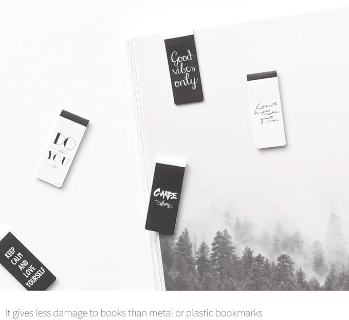 Monolike Magnetic Bookmarks Typography ver.2, Set of 5