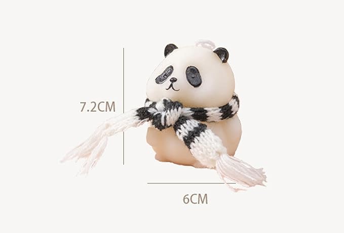 Panda Shaped Scented Candle,110G Cute Animal Aesthetics Aroma Soy Wax Decorative Candle for Table Photo Prop Birthday Gift,Prefect for Meditation Stress Relief Mood