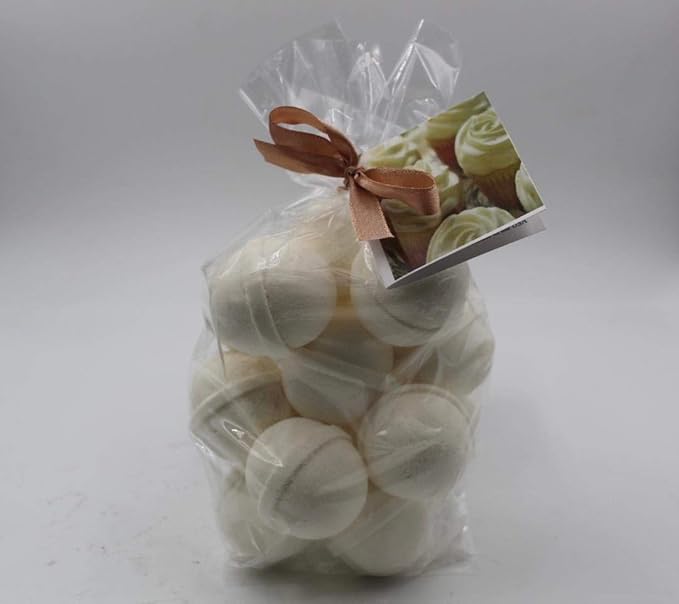 Spa Pure Honey Almond Bath Bombs 1 OZ Each β Handmade in USA with Shea, Mango and Cocoa Butter - Ultra Moisturizing and Best for All Skin Types β Count 14