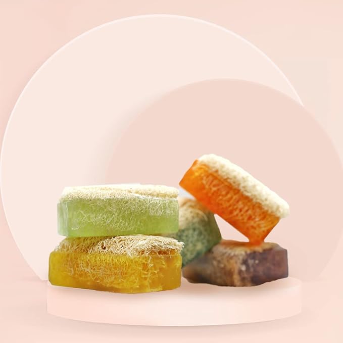 Natural Handmade Soap Bar With Pumpkin Fiber 120 g