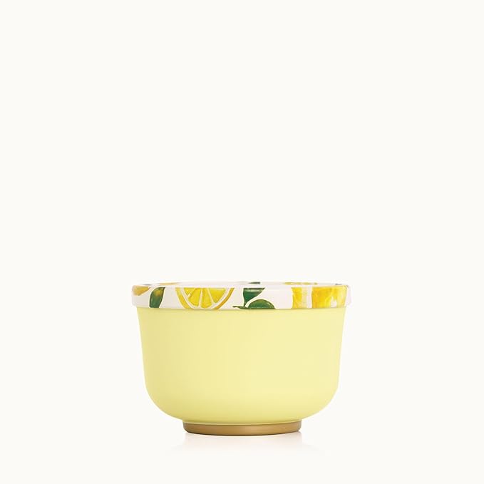 Thymes Scented Candles for Women & Men – Tin with Lid – Luxury Home Decor – Citrus Candles with Notes of Lemon Verbena, White Wood Accord, Lily of The Valley & Bergamot Oil (Lemon Leaf, 6.5 oz)