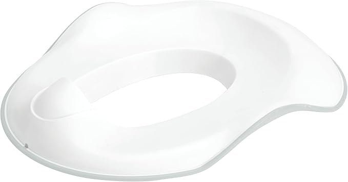 Ubbi Adjustable Toilet Trainer for Toddlers in Potty Training with Built-in Handles and Bonus Potty Hook for Easy Storage, Gray