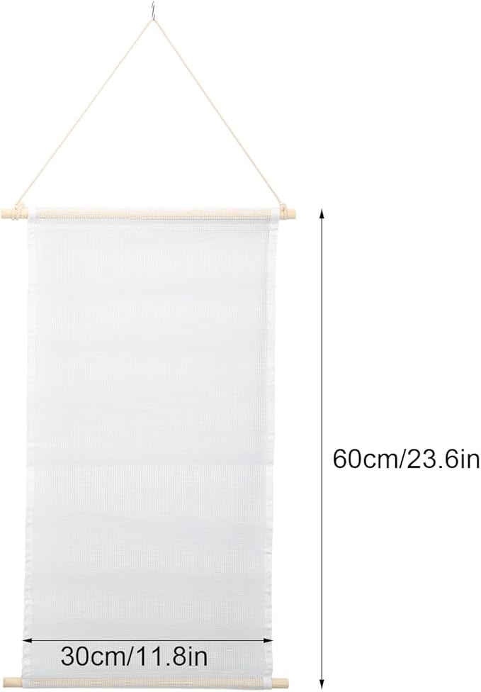 Earring Storage, Decoration Jewelry Holder Fishing Net Wall Mount Practical with S Hook for Cupboards for Closets for Wardrobes