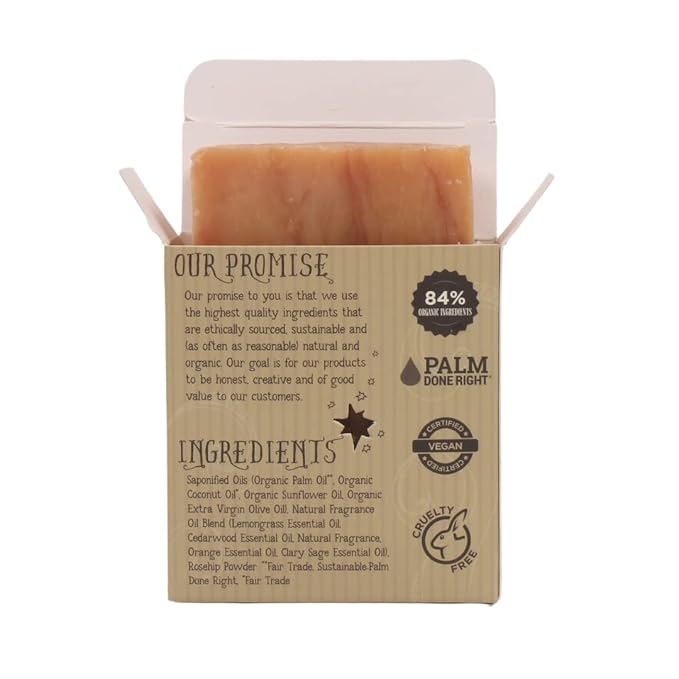Varina Organic Citrus Cedar Sage Bar Soap - Gentle Cleansing for Sensitive Skin, Earthy Scents - 3 Pack - Experience Healthy and Glowing Skin