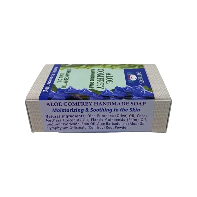 Aloe Comfrey Soap Montana Emu Ranch Co. 3.5 oz Bar