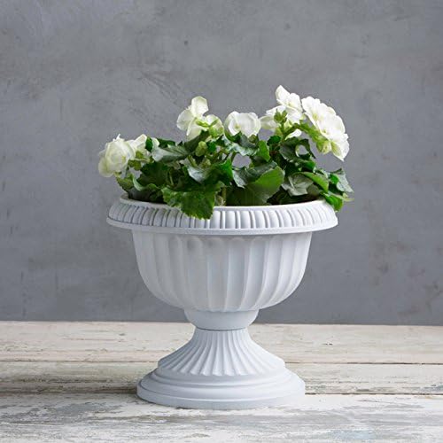 Grecian Urn Planter, Stone, 12-Inch