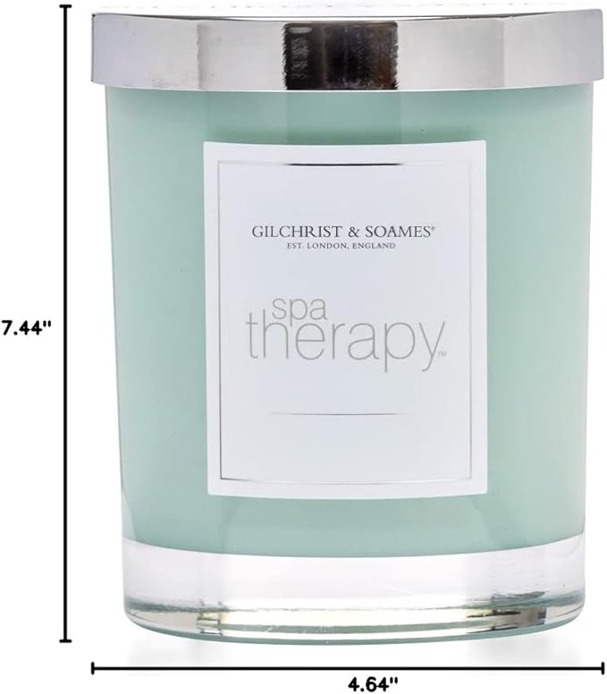 Gilchrist & Soames Spa Therapy Luxury Candle (8oz), Calming Scents of The Ocean - USA Poured, Coconut Oil and Soy Wax Blend, Cotton Wick