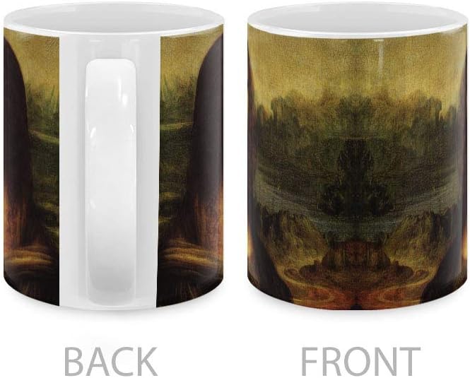 MUGBREW Classic Art Mona Lisa Leonardo Da Vinci Ceramic Coffee Mug Tea Cup, 11 OZ