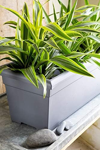 The HC Companies 28" Romana Planter in Chocolate