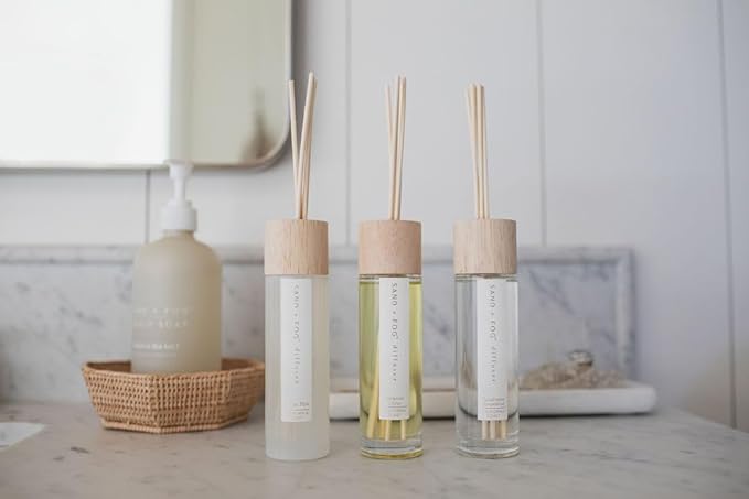 Sand + Fog Tropical Citrus Reed Diffuser | Made with Essential Oils | Fill Your Home with The Your Favorite Luxurious Fragrance