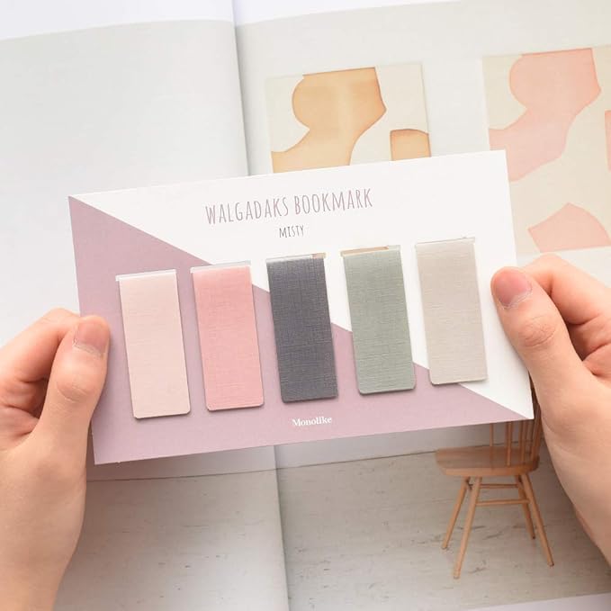 Monolike Magnetic Bookmarks Misty, Set of 5