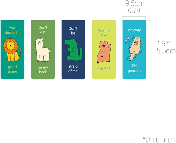 Monolike Magnetic Bookmarks Story Town Ver.1, Set of 5