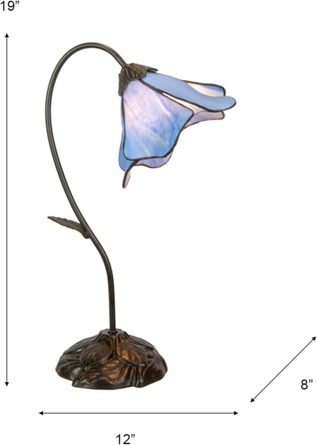 Dale Tiffany TT12145 Poelking Table Lamp, 19.00x12.00x12.00, Bronze