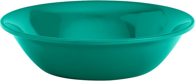 Tabletops Gallery 12 Piece Dark Green Melamine Dinnerware Set Plates Bowls for Indoor Outdoor Use, Service for 4, Emerald