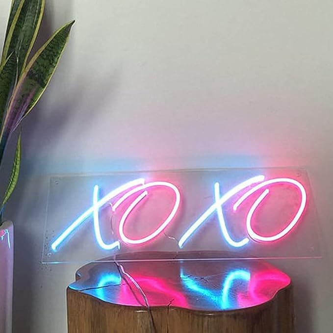 Neon Light Sign LED XOXO Night Lights USB Operated Decorative Marquee Sign Bar Pub Store Club Garage Home Party Decor