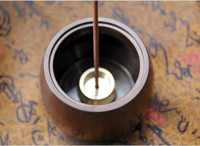 Acxico 3Pcs Mini Dual-Purpose Copper Incense Cone Stick Burner Plate Holder Censer Tower Bowl Home Decoration