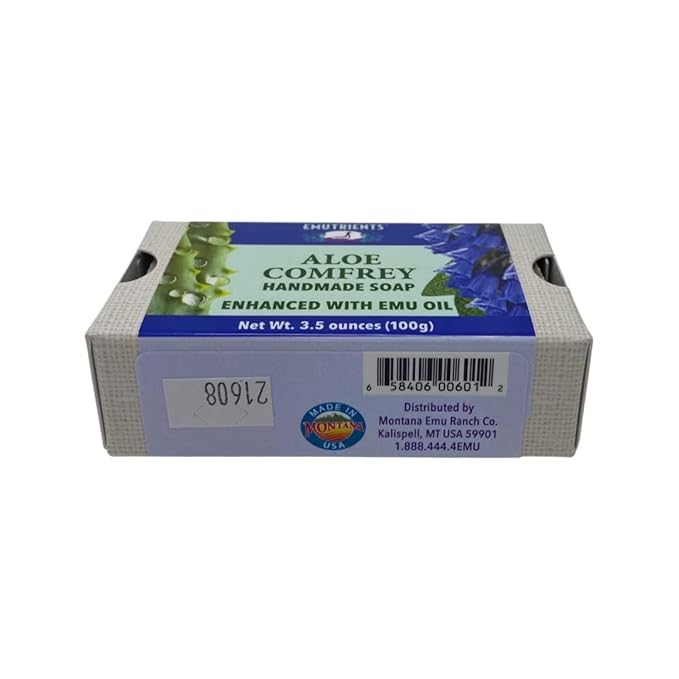 Aloe Comfrey Soap Montana Emu Ranch Co. 3.5 oz Bar