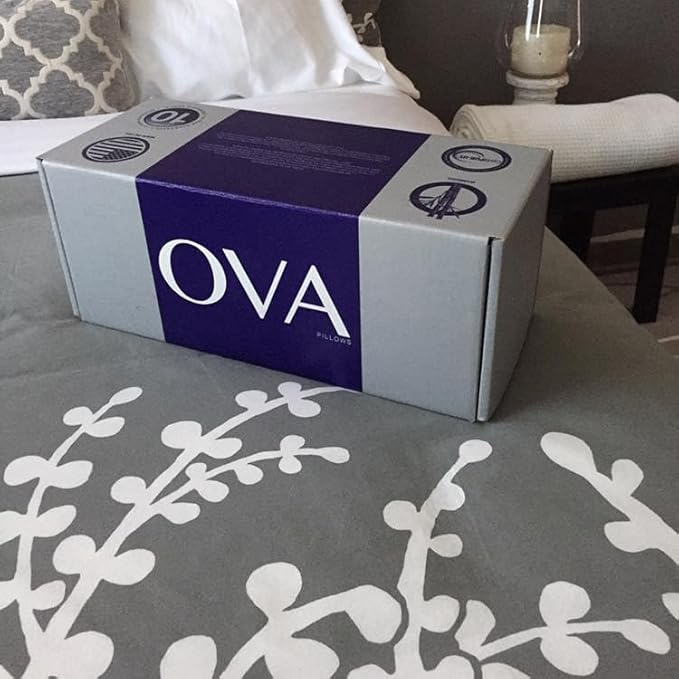 OVA - King Size Tri-blend memory foam hypoallergenic pillow, Cooling cover, Firm or Soft Customizable. Machine washable, 100% Made in The U.S.A. 60 Day Risk free trial! (2 Pack, King)