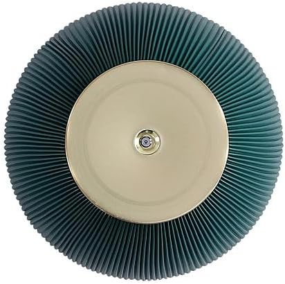 Manhattan Comfort Anderson Modern 18" Round End Table 2.0 | Ceramic Marble Tabletop, Elegant Pleated Leatherette Design & Gold Stainless Steel Base, Fully Assembled Accent Furniture, Set of 2, Green
