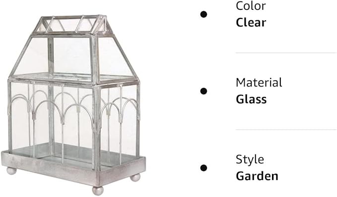 Archway Glass Terrarium, Upgrade. (Clear Glass)