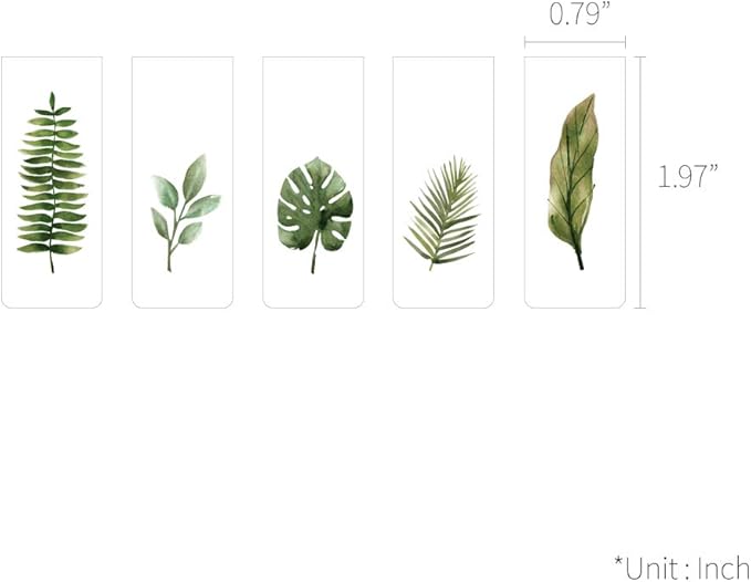 Monolike Magnetic Bookmarks Tropical, Set of 5
