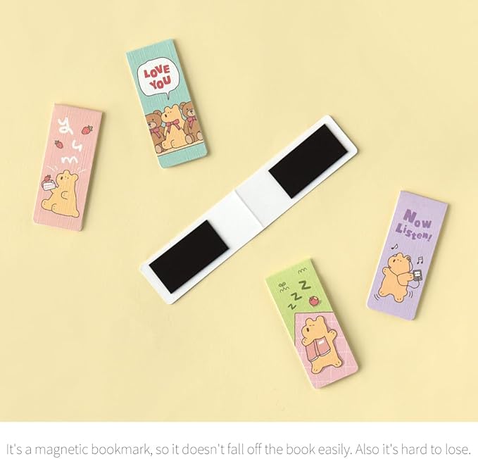 Monolike Magnetic Bookmarks Storytown Momo + Azzle, 10 Pieces